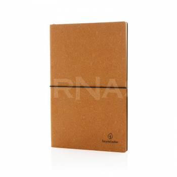 A5 piezīmju bloks RECYCLED LEATHER, mīkstie vāki