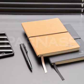 A5 piezīmju bloks RECYCLED LEATHER, mīkstie vāki