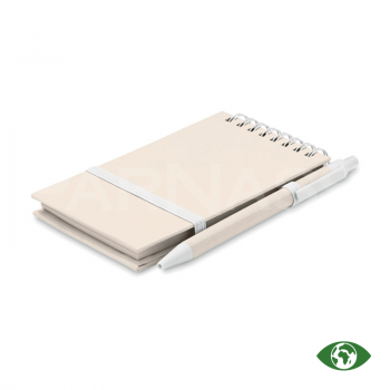 A6 piezīmju bloks ar kartona pildspalvu MITO SET