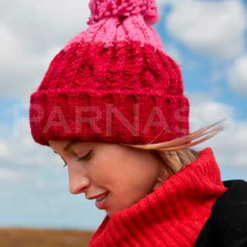 Adīta cepure ar bumbuli APRES BEANIE