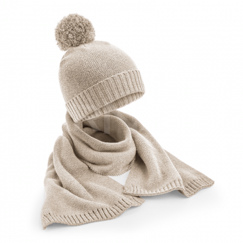 Adīta cepure un šalle BEANIE GIFT SET