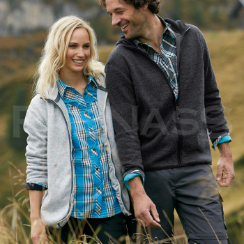 Jaka ar kapuci KNITTED FLEECE HOODY
