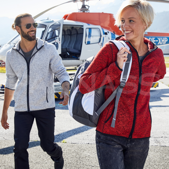 Jaka ar kapuci KNITTED FLEECE HOODY