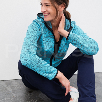Jaka ar kapuci KNITTED FLEECE HOODY