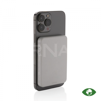Akumulators – bezvadu lādētājs MAGNETIX RCS RECYCLED PLASTIC 5000 MAH MAGNETIC POWERBANK