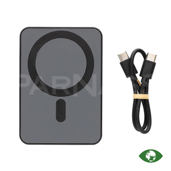 Akumulators – bezvadu lādētājs MAGNETIX RCS RECYCLED PLASTIC 5000 MAH MAGNETIC POWERBANK