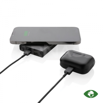 Akumulators – bezvadu lādētājs TERRA RCS RECYCLED ALUMINIUM 5000 MAH POWERBANK 5W WIRELESS