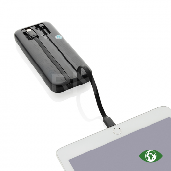 Akumulators TURBOPACK POWERBANK 10 000 INTEGRATED CABLES
