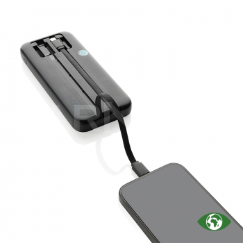 Akumulators TURBOPACK POWERBANK 10 000 INTEGRATED CABLES
