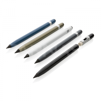 Alumīnija beztintes pildspalva–zīmulis ar dzēšgumiju INKLESS ALUMINIUM