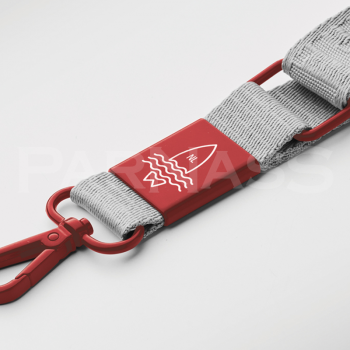 Austa kakla lente – telefona turētājs WOVEN CROSSBODY METAL
