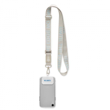 Austa kakla lente – telefona turētājs WOVEN CROSSBODY METAL