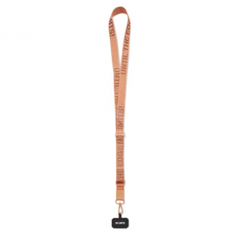 Austa kakla lente – telefona turētājs WOVEN CROSSBODY METAL