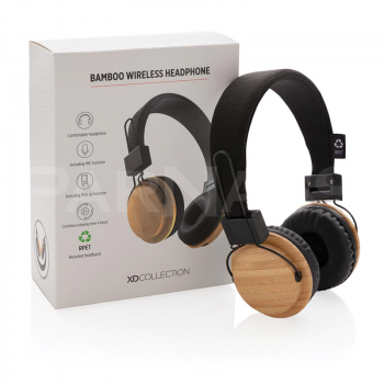 Bezvadu austiņas ECO BAMBOO
