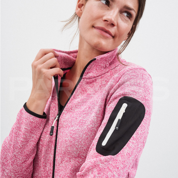 Jaka KNITTED FLEECE MELANGE JACKET