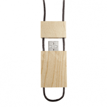 Koka USB zibatmiņa ar aukliņu