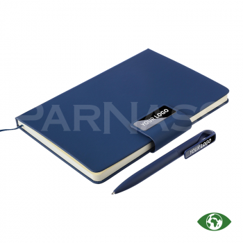 Komplekts – A5 bloks ar pildspalvu ROAN