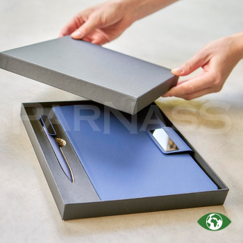 Komplekts – A5 bloks ar pildspalvu ROAN