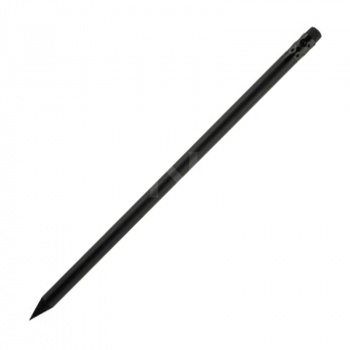 Melns koka zīmulis ar dzēšgumiju