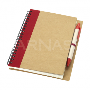 Pārstrādāta papīra bloks ar pildspalvu PRIESTLY, A6