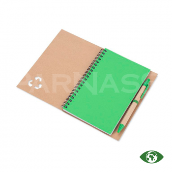 Piezīmju bloks ar kartona pildspalvu SERENO