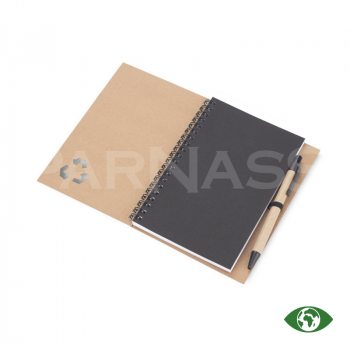 Piezīmju bloks ar kartona pildspalvu SERENO