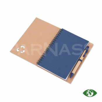 Piezīmju bloks ar kartona pildspalvu SERENO