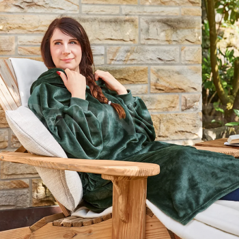 Pleds-pončo HOODIE DECKE