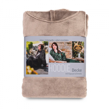 Pleds-pončo HOODIE DECKE