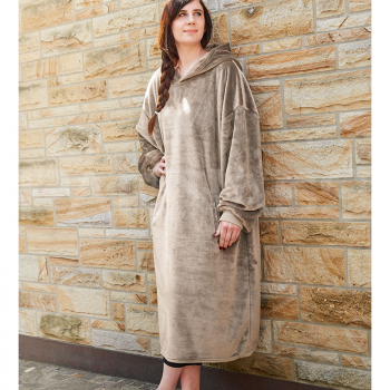 Pleds-pončo HOODIE DECKE