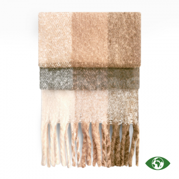 Šalle FLUFFY CHECK SCARF OVERSIZE