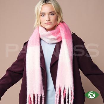 Šalle FLUFFY CHECK SCARF OVERSIZE