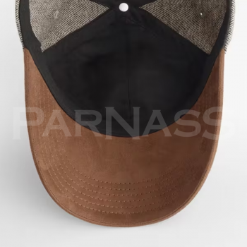 Siltā naģene SUEDE PEAK HERRINGBONE CAP