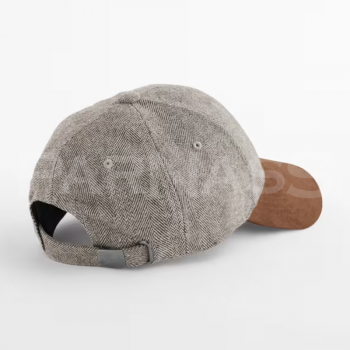 Siltā naģene SUEDE PEAK HERRINGBONE CAP