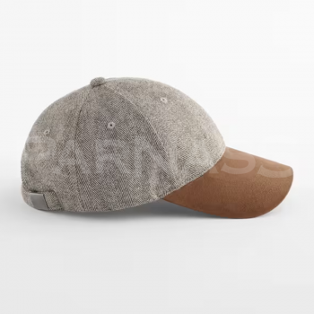 Siltā naģene SUEDE PEAK HERRINGBONE CAP