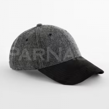 Siltā naģene SUEDE PEAK HERRINGBONE CAP