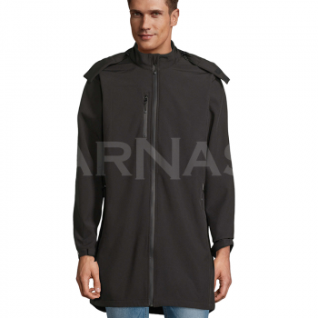 SOFTSHELL jaka LONG SOFTSHELL COAT ACHILLE NEOBLU