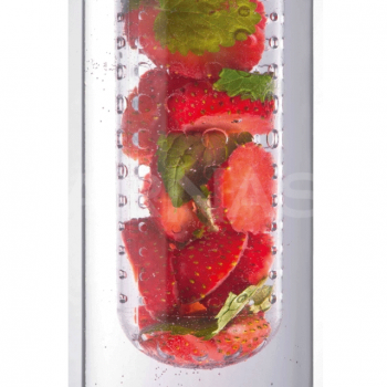 Ūdens pudele ar augļu sietiņu TOULON kartona cilindrā