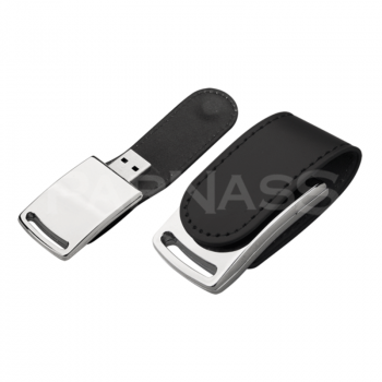 USB zibatmiņa ādas ietvarā