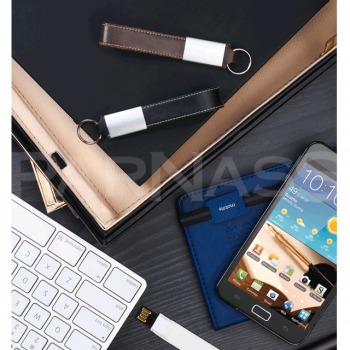 USB zibatmiņa ar ādas siksniņu CHAIN LEATHER