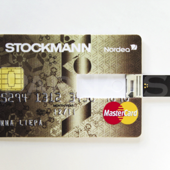 USB zibatmiņa CREDIT CARD 2–128GB