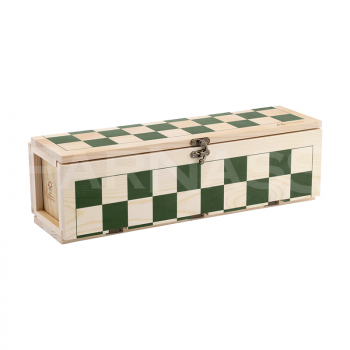 Vīna dāvanu kārba – dambrete RACKPACK GAMEBOX CHECKERS