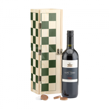Vīna dāvanu kārba – dambrete RACKPACK GAMEBOX CHECKERS