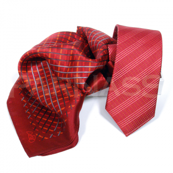 Zīda šalle un kaklasaite, komplekts, speciāls dizains