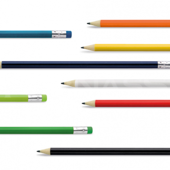 Zīmulis ar dzēšgumiju saskaņotā krāsā